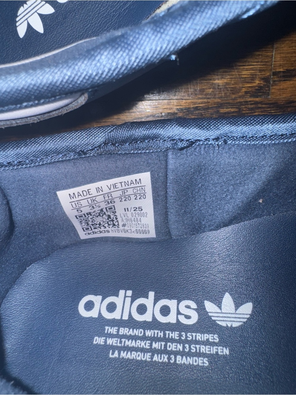 adidas Navy and White Mary Jane Strap Sneakers- never worn - Picture 7 of 7